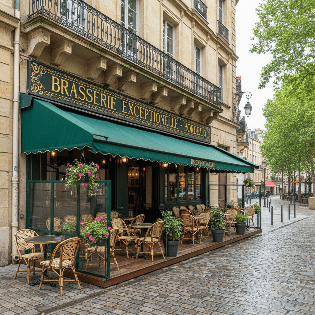 Bar-brasserie à Bordeaux : terrasse - licence IV