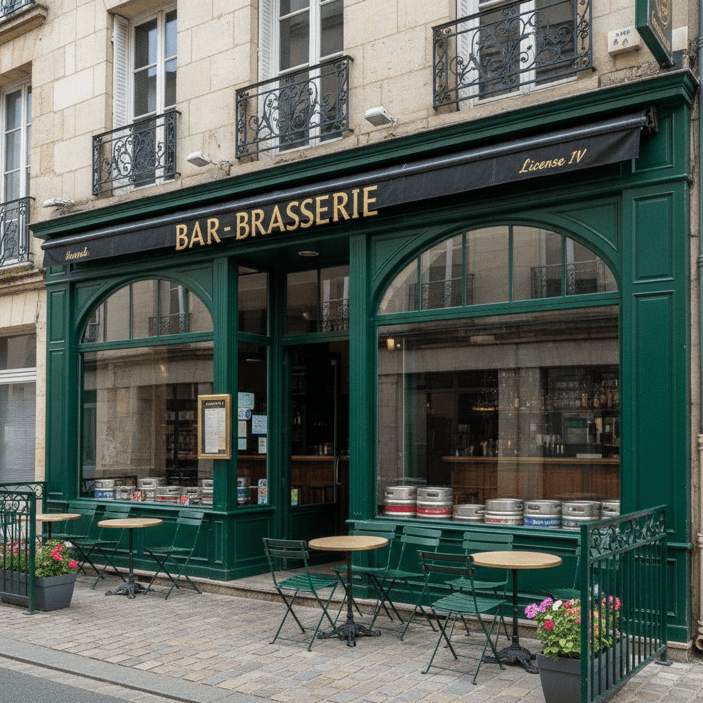 Bar-brasserie 65m² à Clermont-Ferrand : terrasse - licence IV