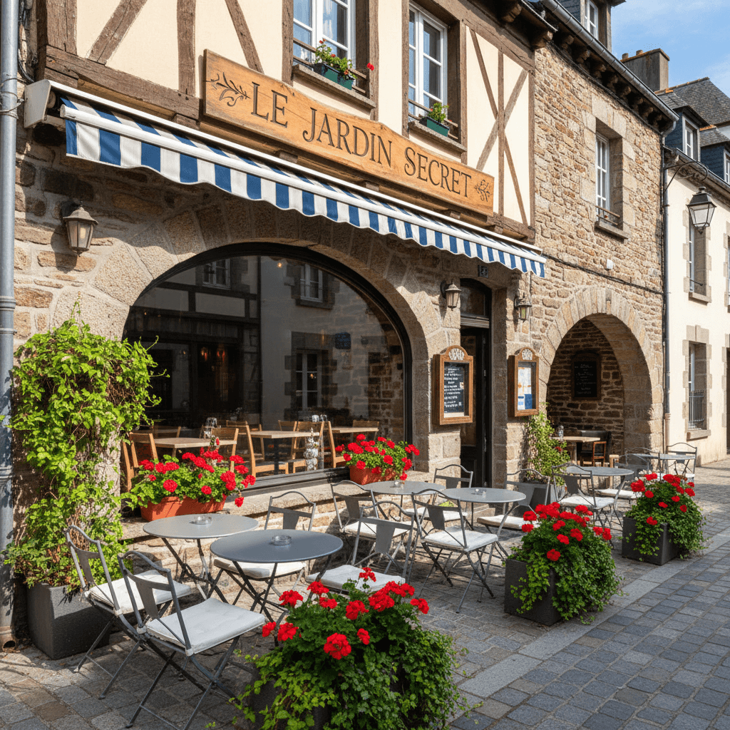 Restaurant à Vannes : terrasse - extraction - Image 1