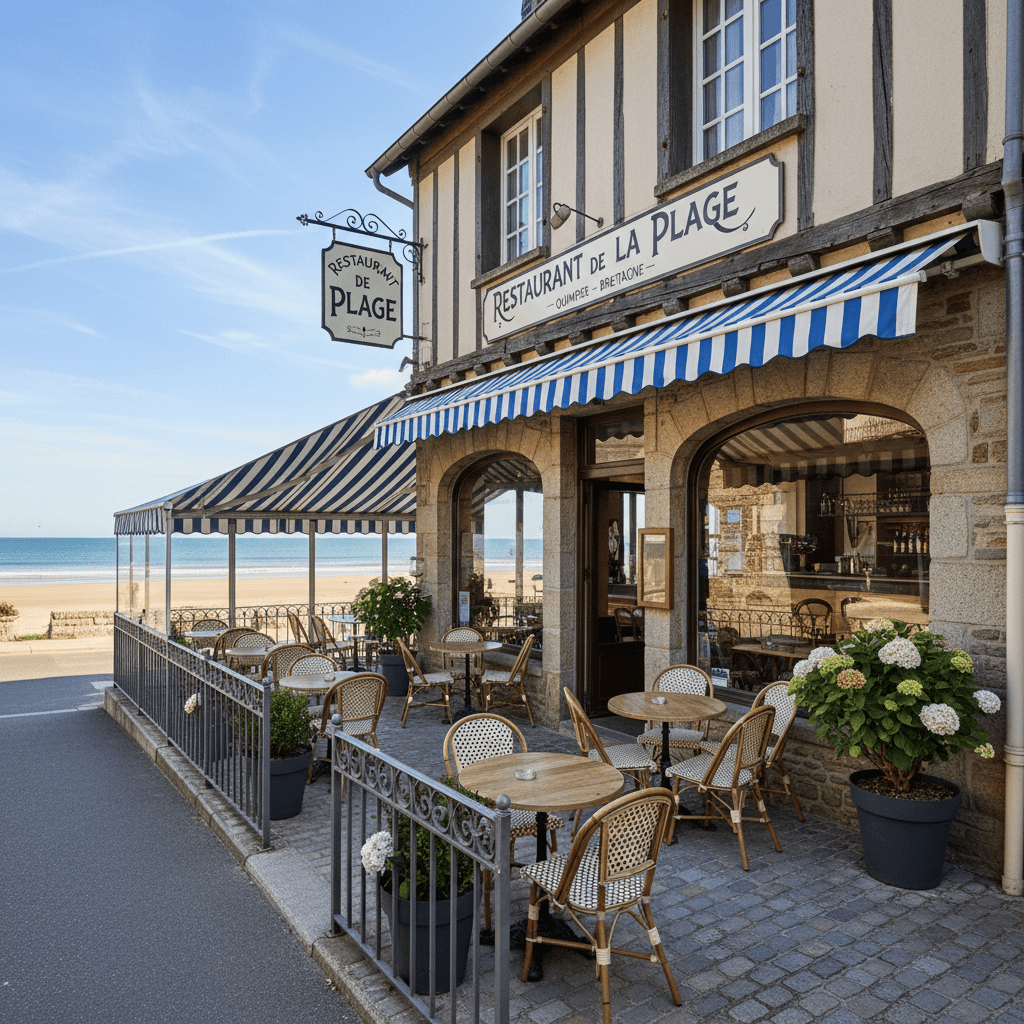 Restaurant à Quimper : terrasse - licence IV - Image 1