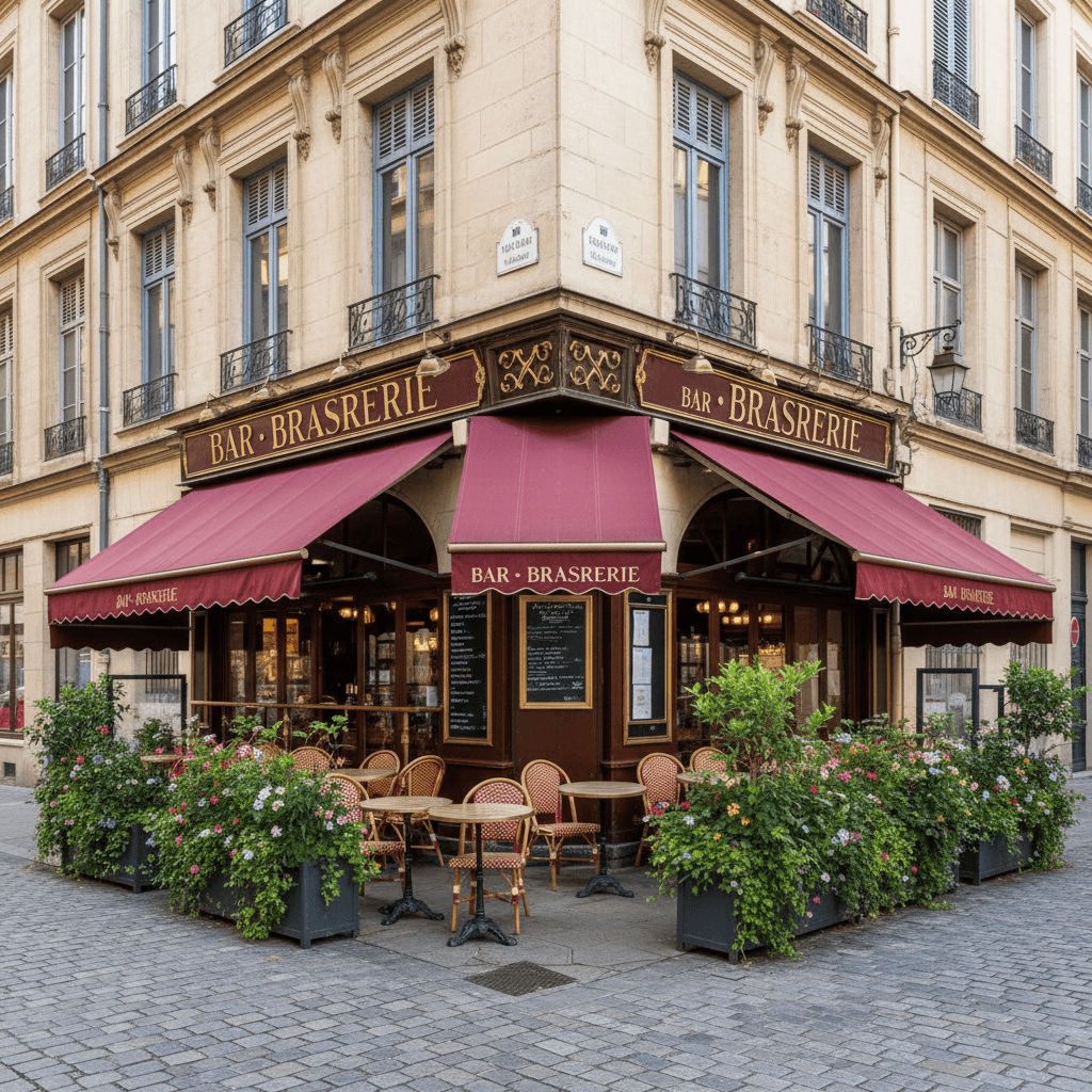 Bar-brasserie 90m² à Lyon : terrasse - licence IV