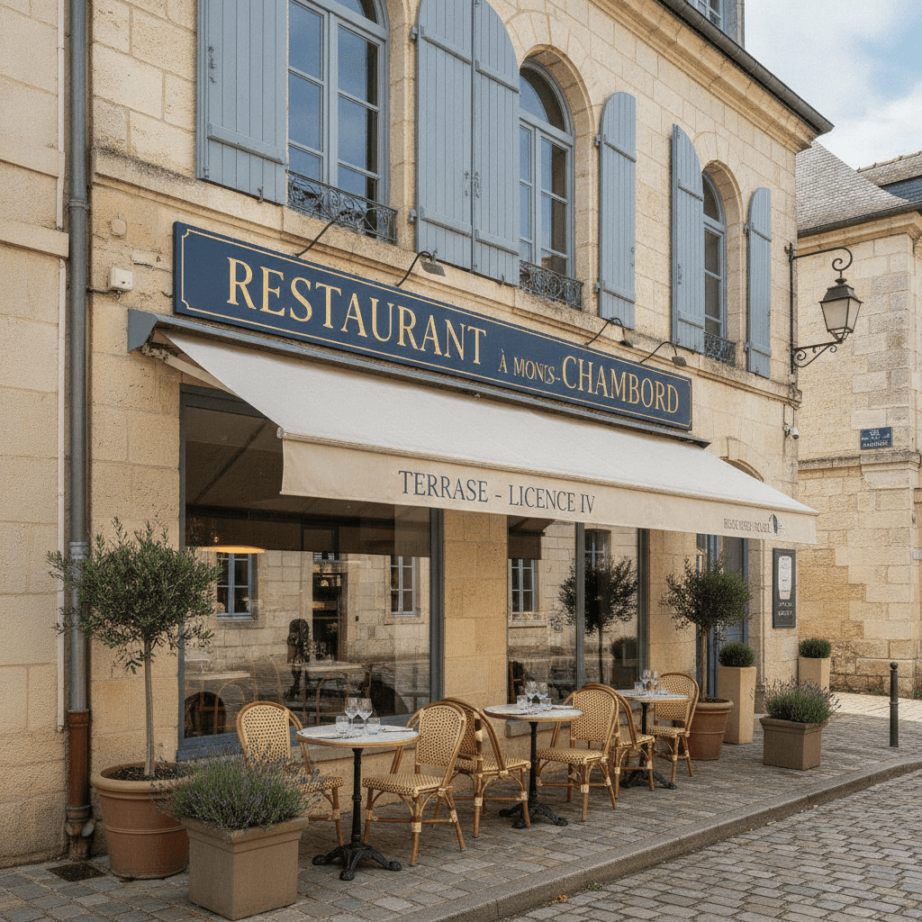 Restaurant 520m² à Mont-Près-Chambord : terrasse - licence IV - Image 1