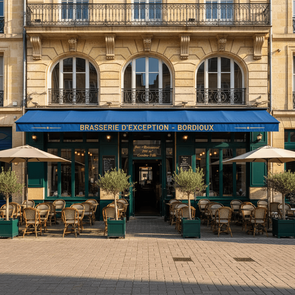 Bar-brasserie 296m² à Bordeaux : terrasse - licence IV