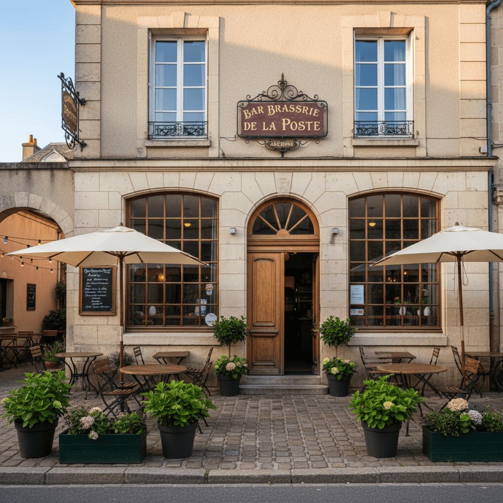 Bar-brasserie 313m² à Arcisses : terrasse - licence IV - Image 1