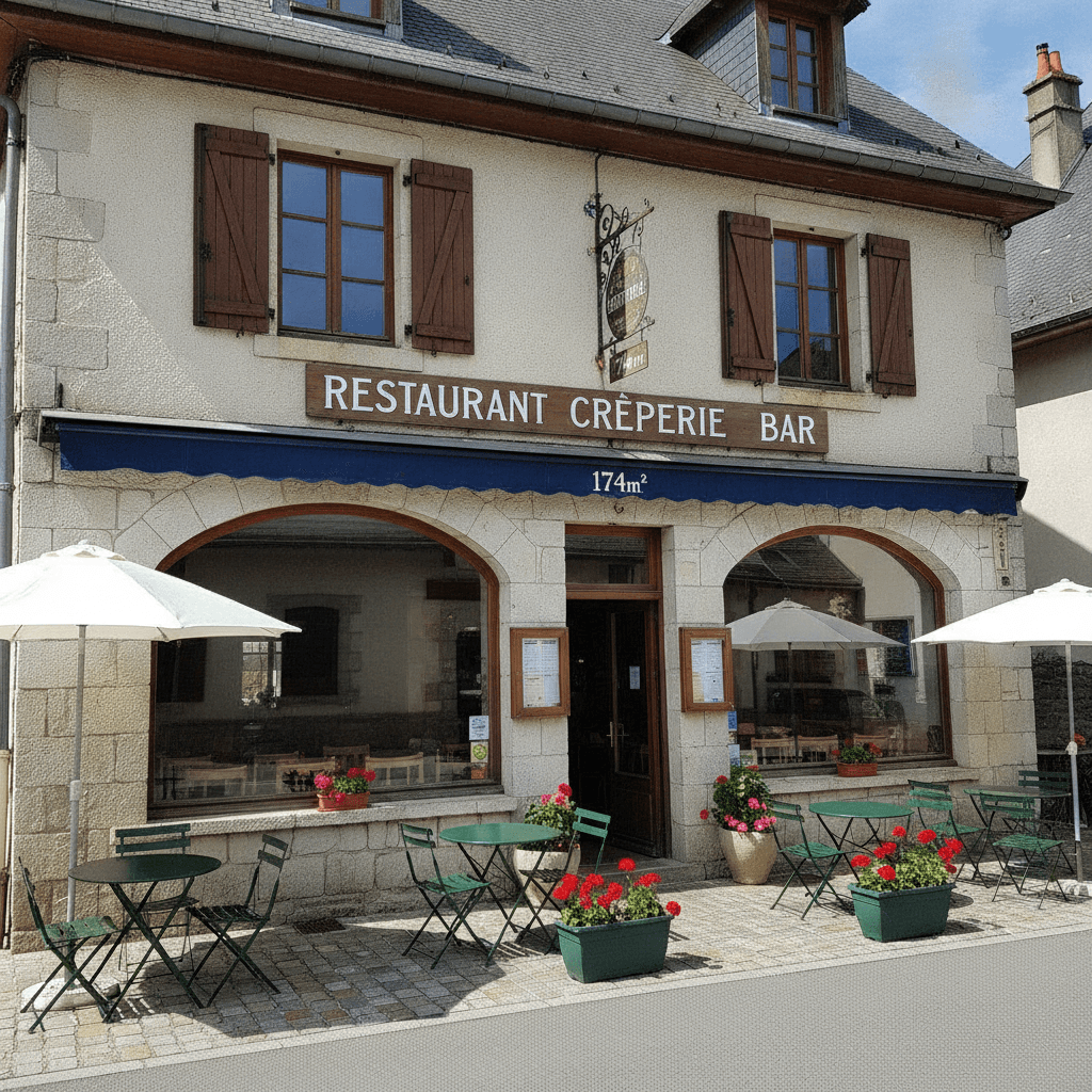 Restaurant 174m² à Grand-Aigueblanche : terrasse - licence IV - Image 1