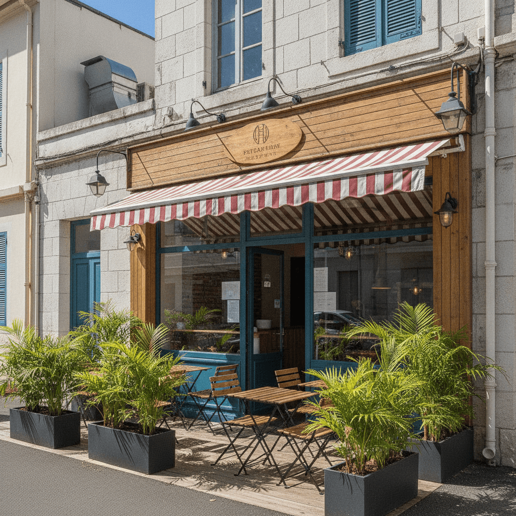 Fast-food 400m² à Saint-Pierre : terrasse - extraction - Image 1