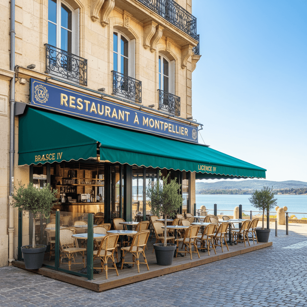 Restaurant à Montpellier : terrasse - licence IV - Image 1