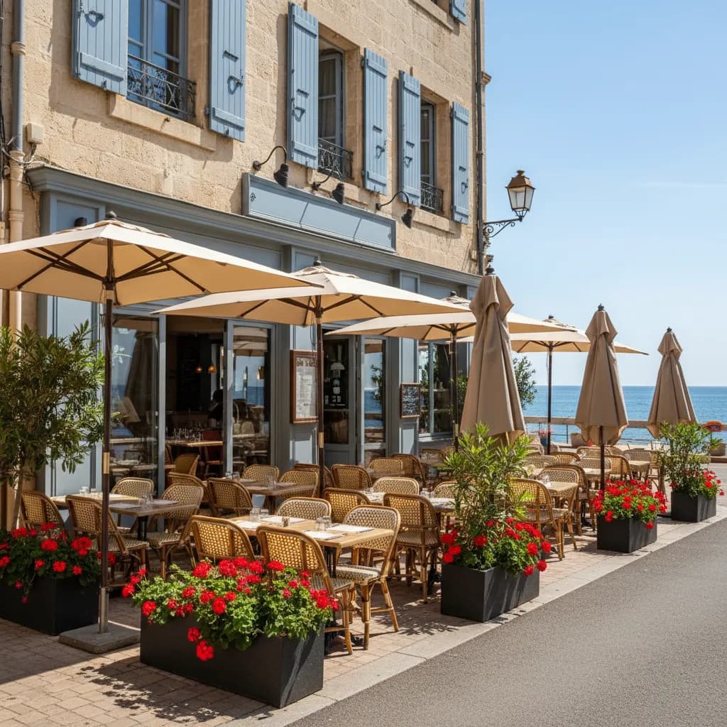 Restaurant à Montpellier : terrasse - Image 1