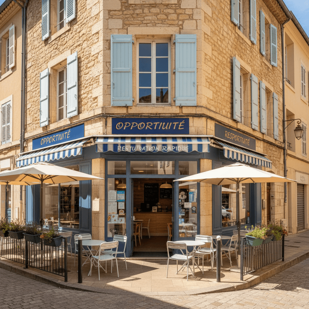 Fast-food 30m² à Aix-En-Provence : terrasse - Image 1