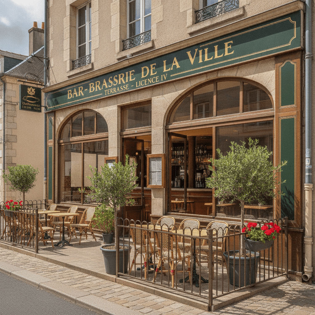 Bar-brasserie 100m² à Gisors : terrasse - licence IV - Image 1