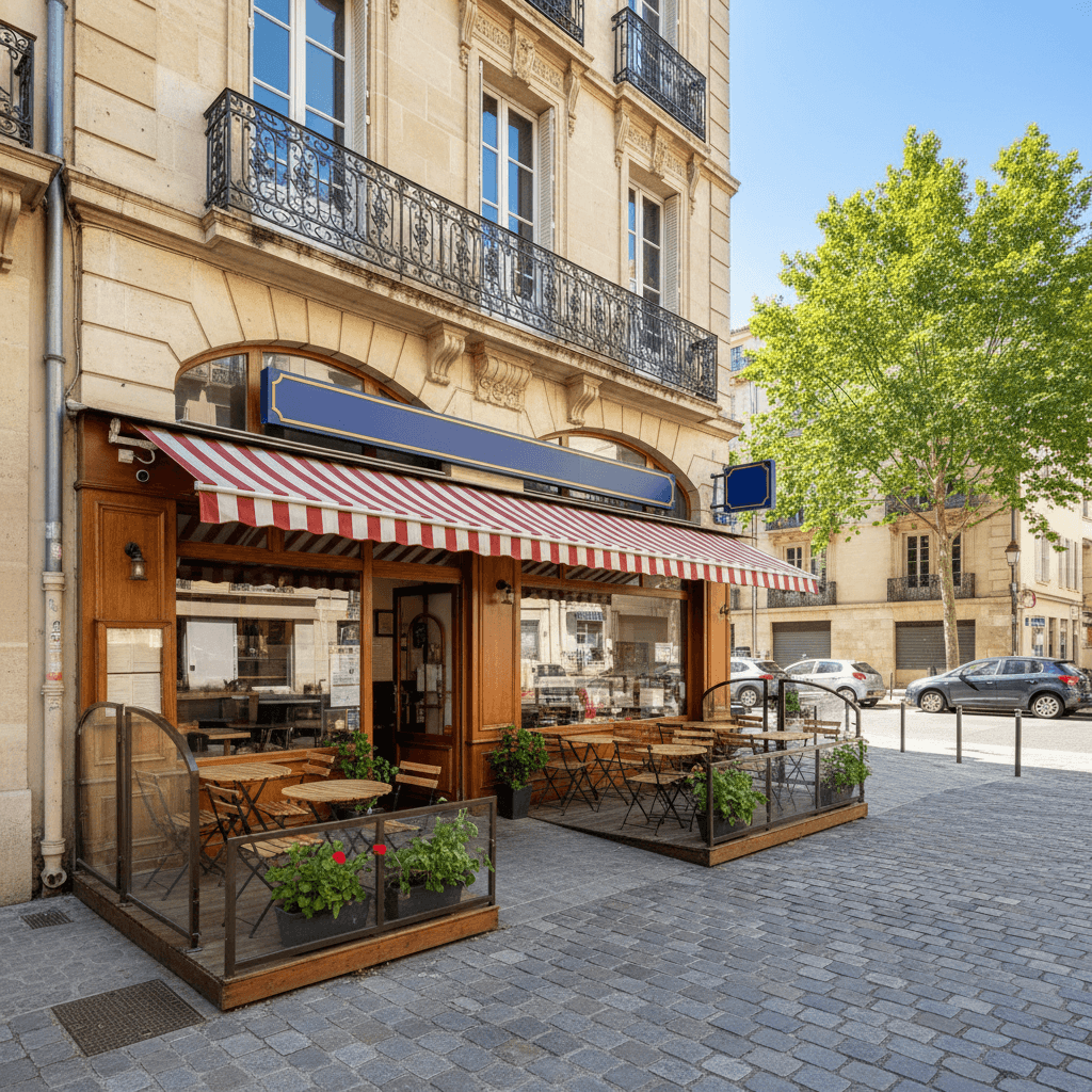 Fast-food 193m² à Montpellier : terrasse - licence IV