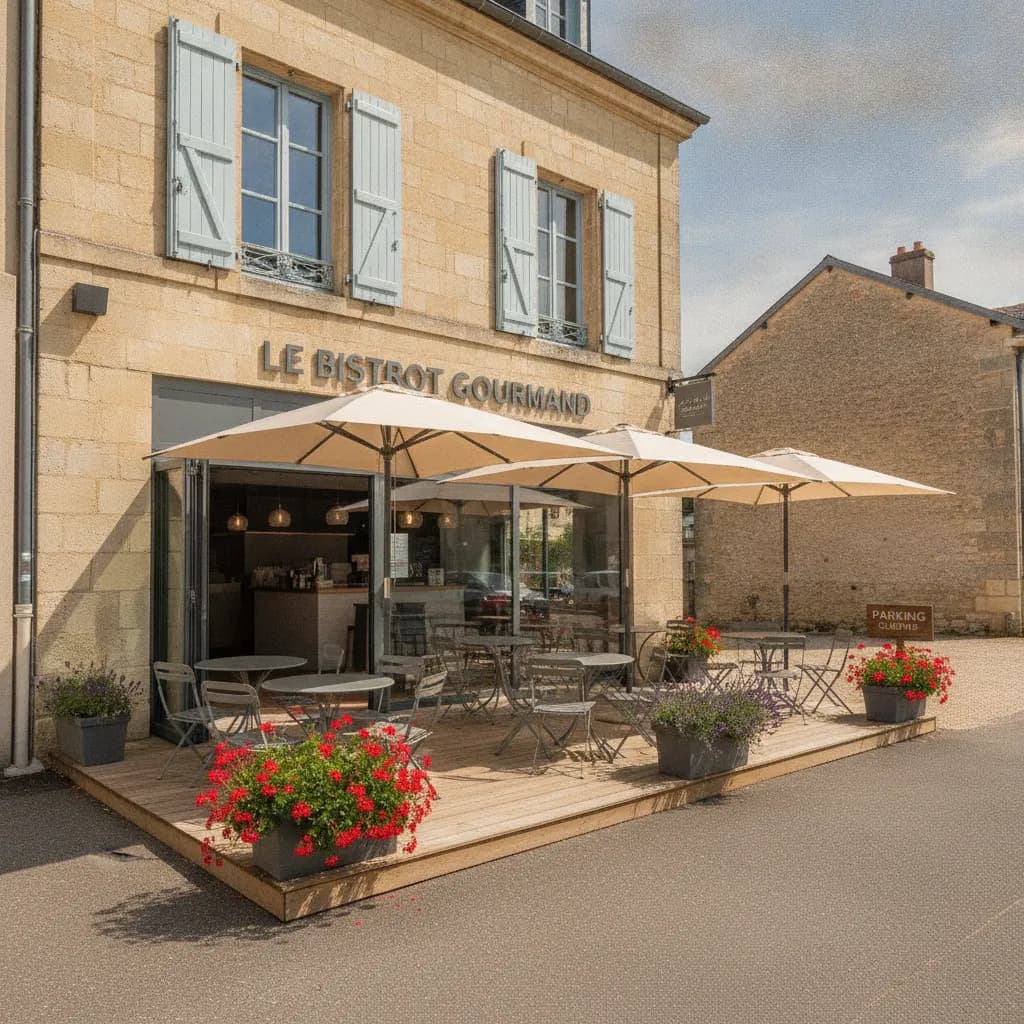 Snack à Bordeaux : terrasse - parking - Image 1
