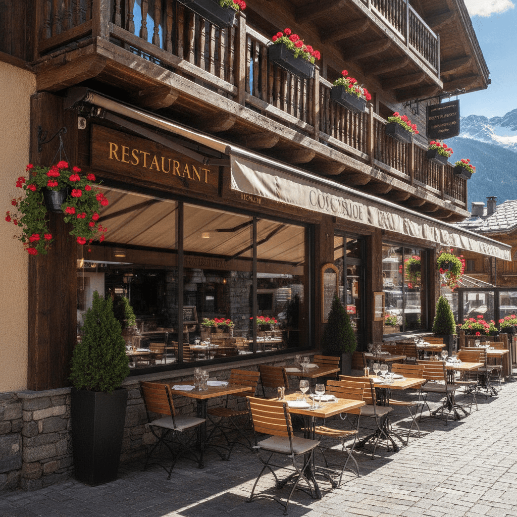 Restaurant 350m² à Courchevel : terrasse - licence IV - Image 1