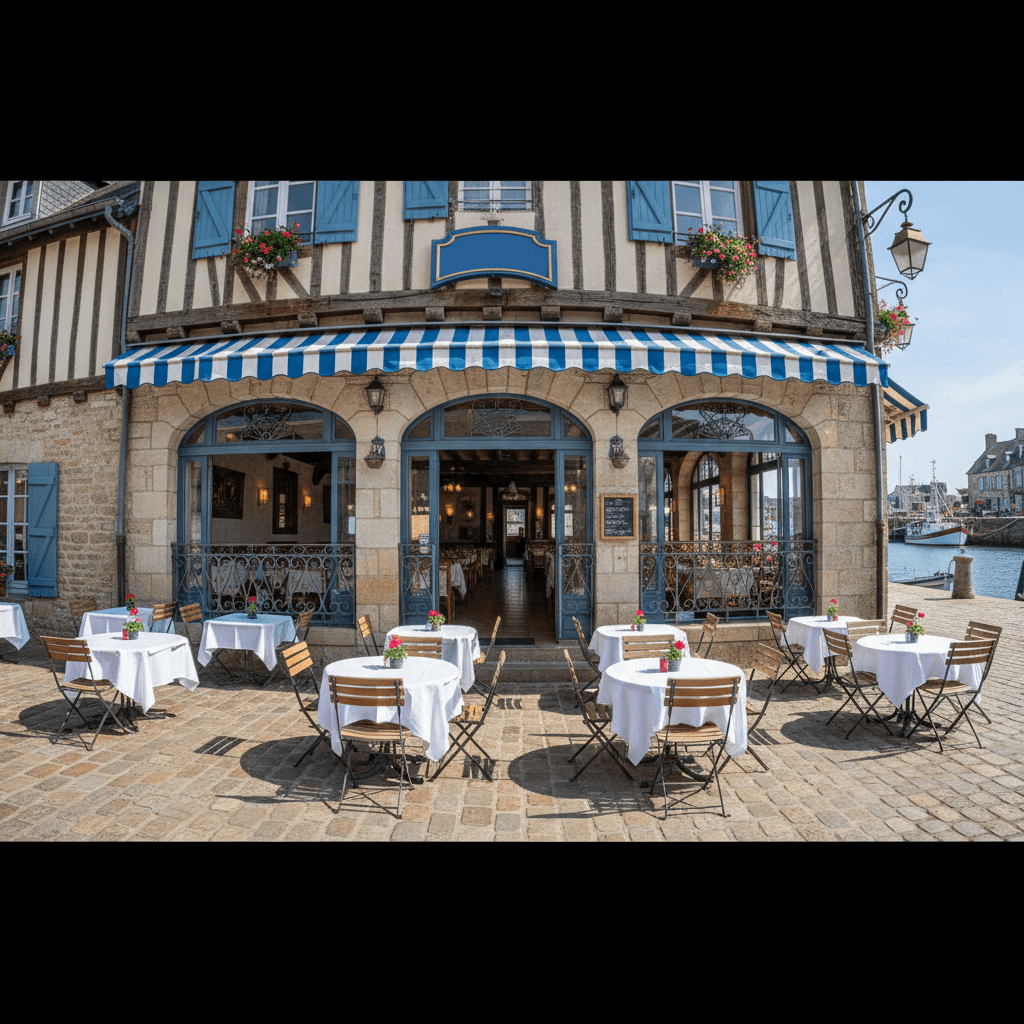 Restaurant 230m² à Port-En-Bessin-Huppain : terrasse - licence IV - Image 1