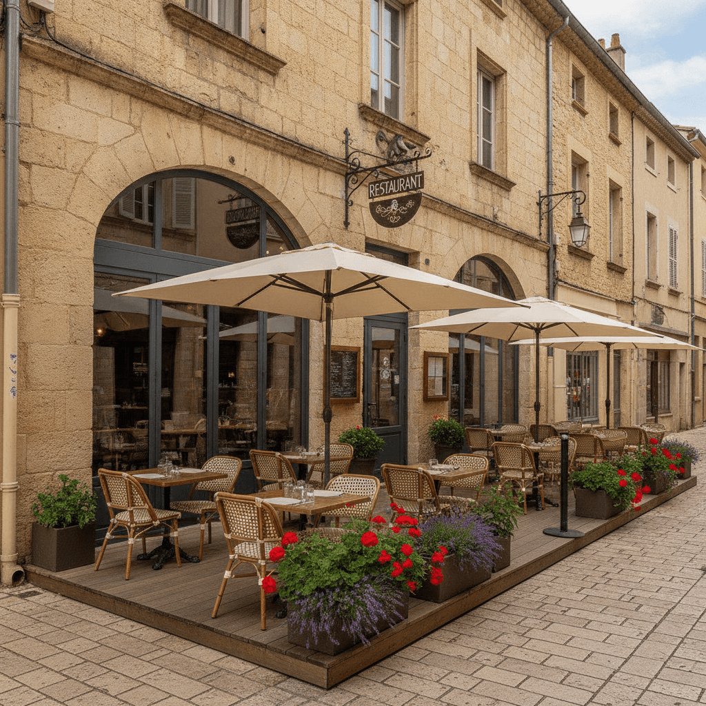Restaurant 65m² à Sommières : terrasse - licence IV - Image 1