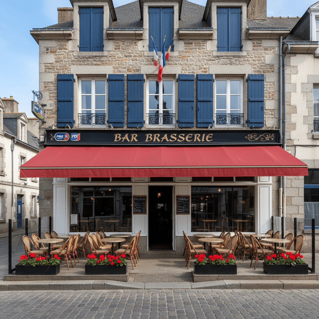 Bar-brasserie à Quimper : terrasse - licence IV - Image 1