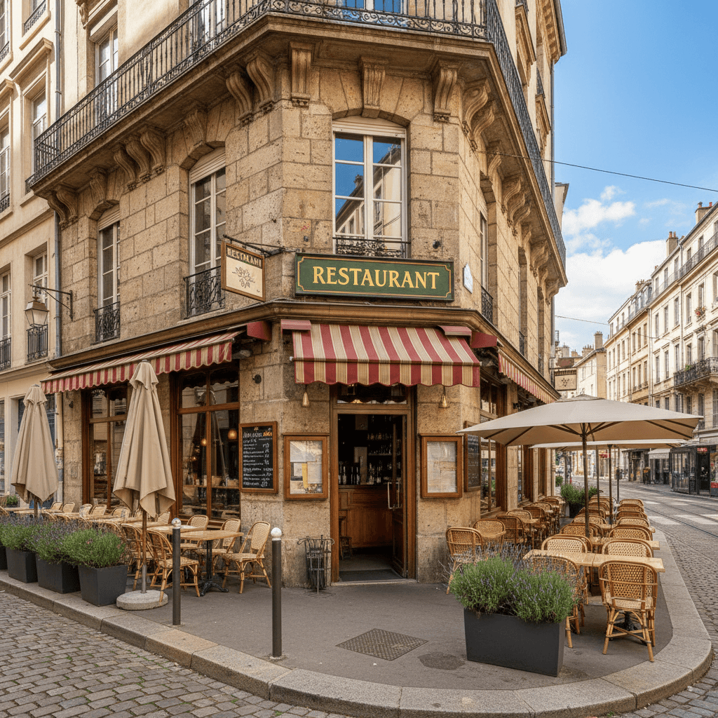 Restaurant 105m² à Lyon : terrasse - licence IV