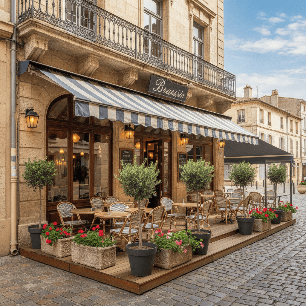 Bar-brasserie 60m² à Nîmes : terrasse - licence IV - Image 1