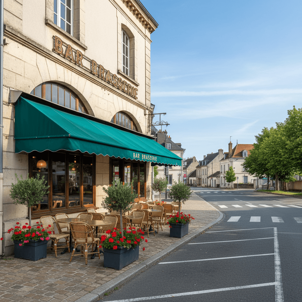 Bar-brasserie à Blangy-Sur-Bresle : terrasse - licence IV - Image 1