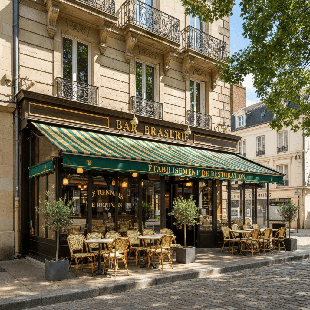 Bar-brasserie à Rennes : terrasse