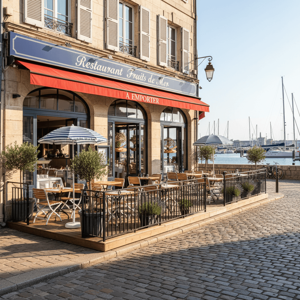 Restaurant à Caen : terrasse - extraction - Image 1