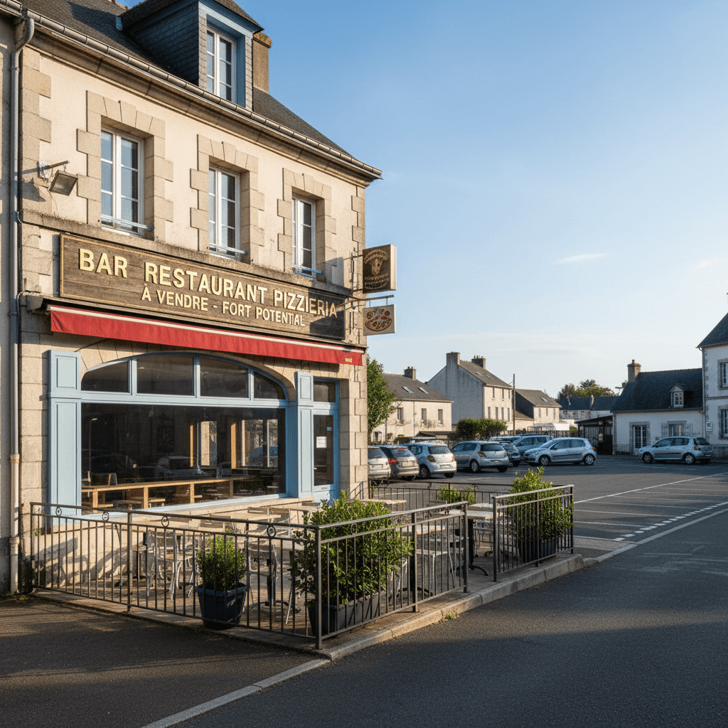 Restaurant 200m² à Callac : terrasse - licence IV - Image 1