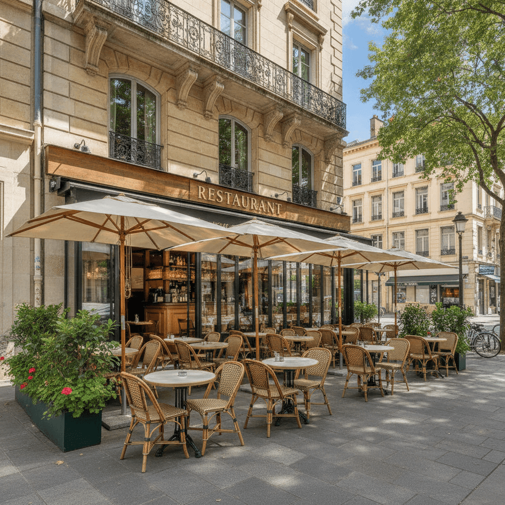 Restaurant 100m² à Lyon : terrasse - licence IV