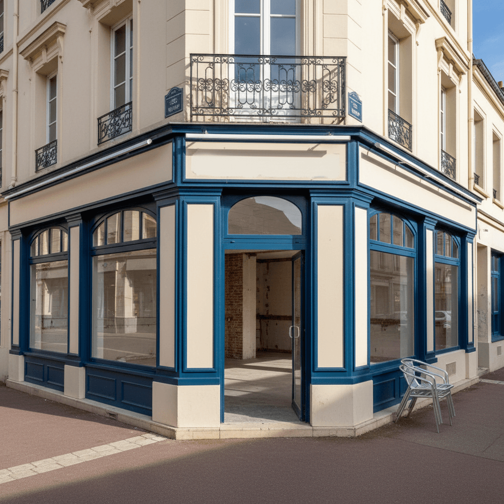 Murs et fonds 190m² à Le Blanc-Mesnil : terrasse - extraction - Image 1