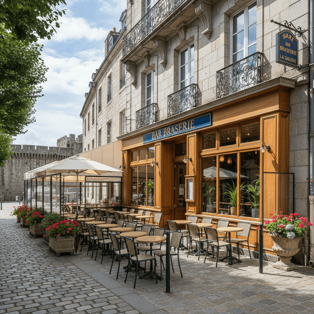 Bar-brasserie à Vannes : terrasse - licence IV - Image 1