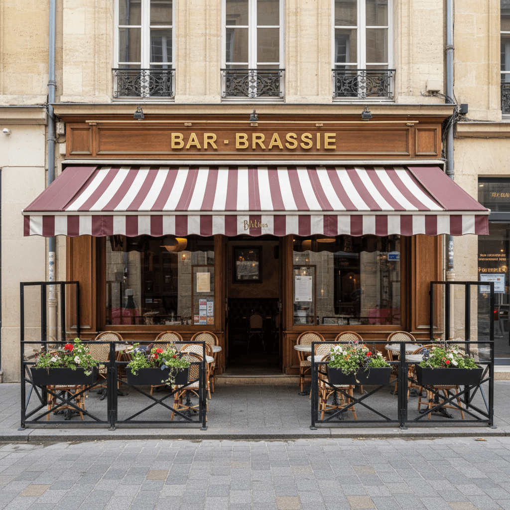Bar-brasserie 40m² à Bordeaux : terrasse - licence IV