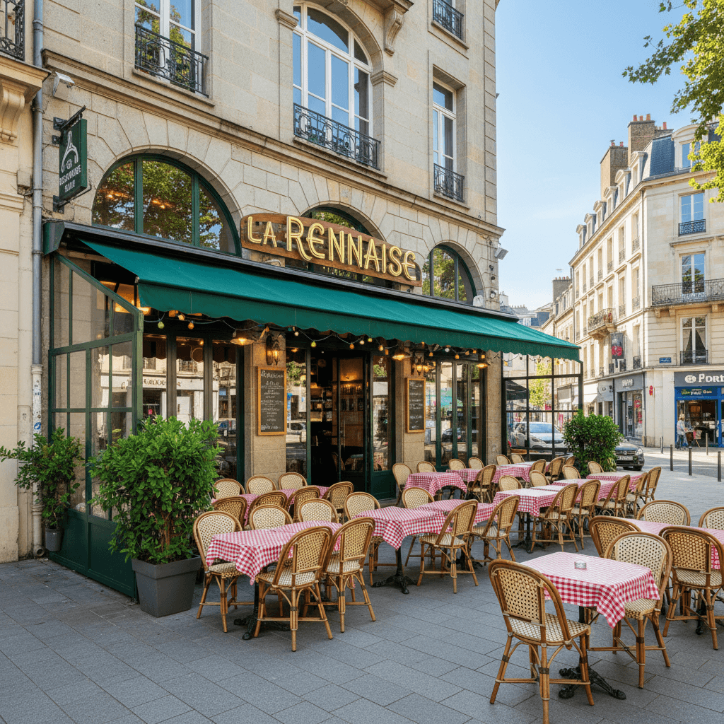 Bar-brasserie 250m² à Rennes : terrasse - licence IV