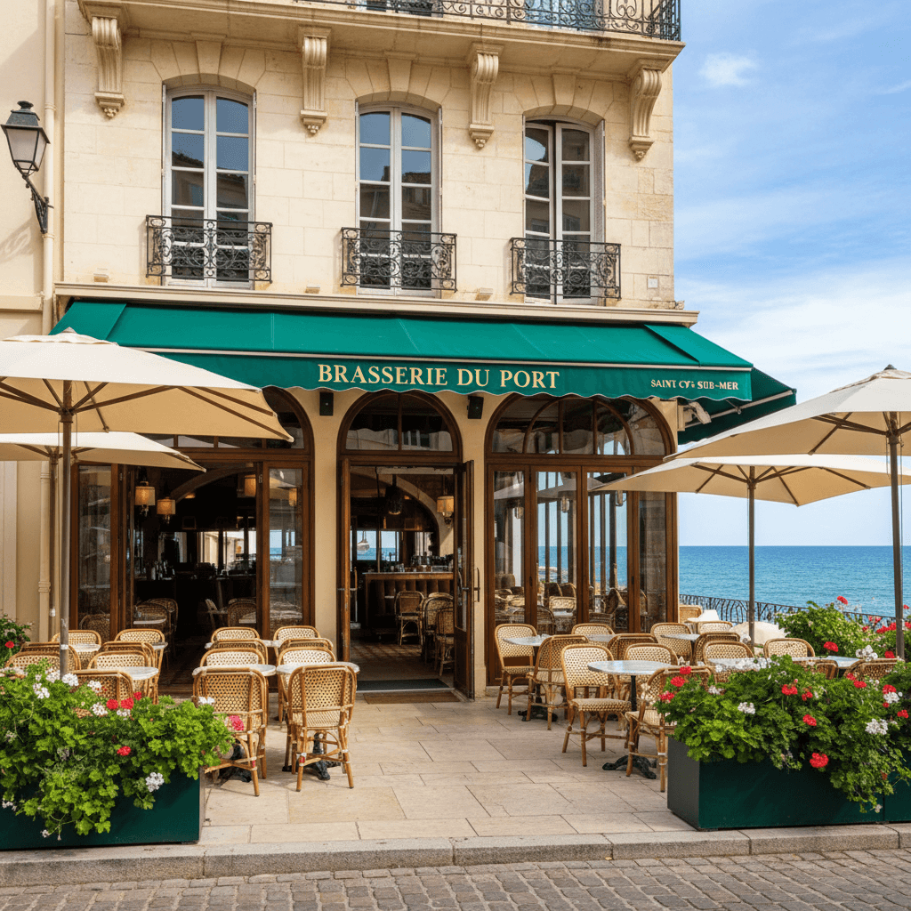 Bar-brasserie 135m² à Saint-Cyr-Sur-Mer : terrasse - licence IV - Image 1