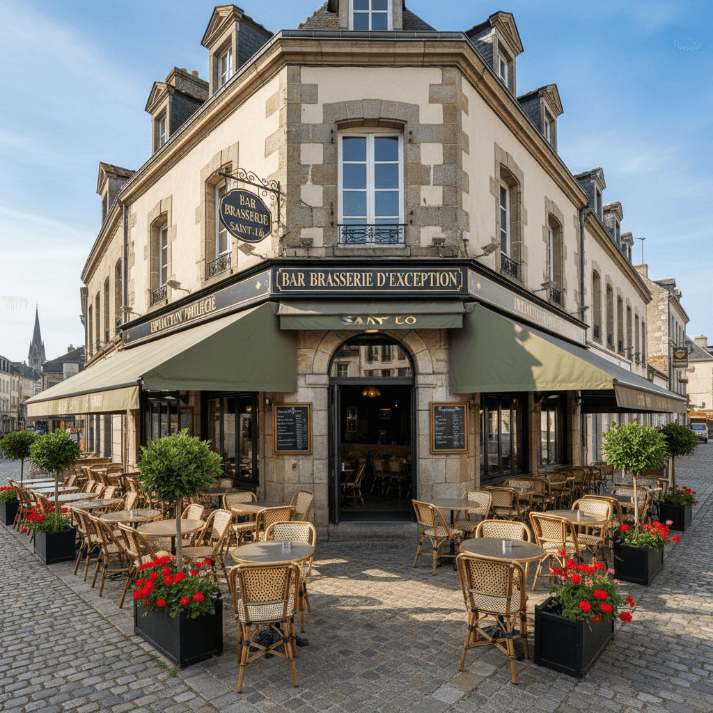 Bar-brasserie à Saint-Lô : terrasse - licence IV - Image 1