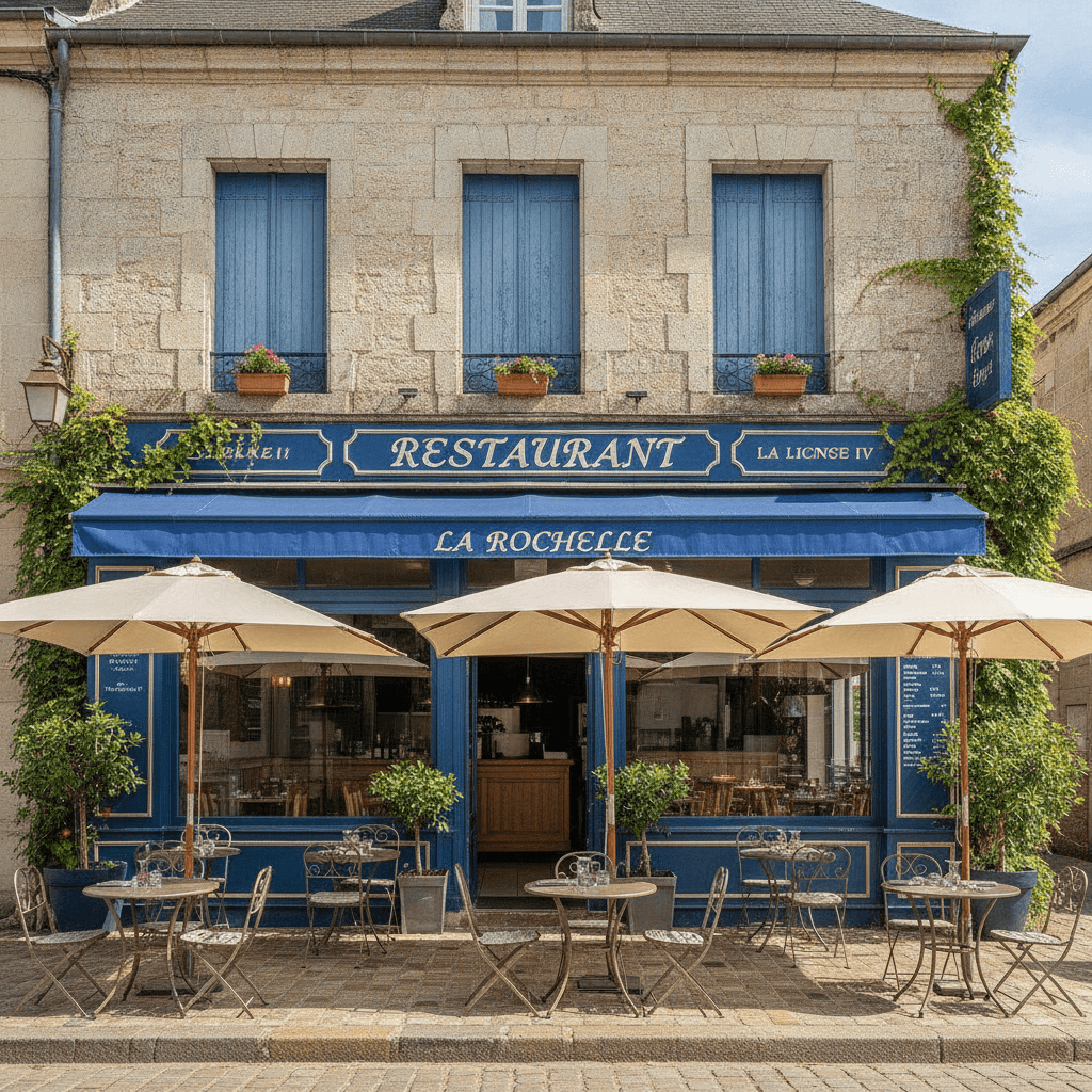 Restaurant 200m² à La Rochelle : terrasse - licence IV - Image 1
