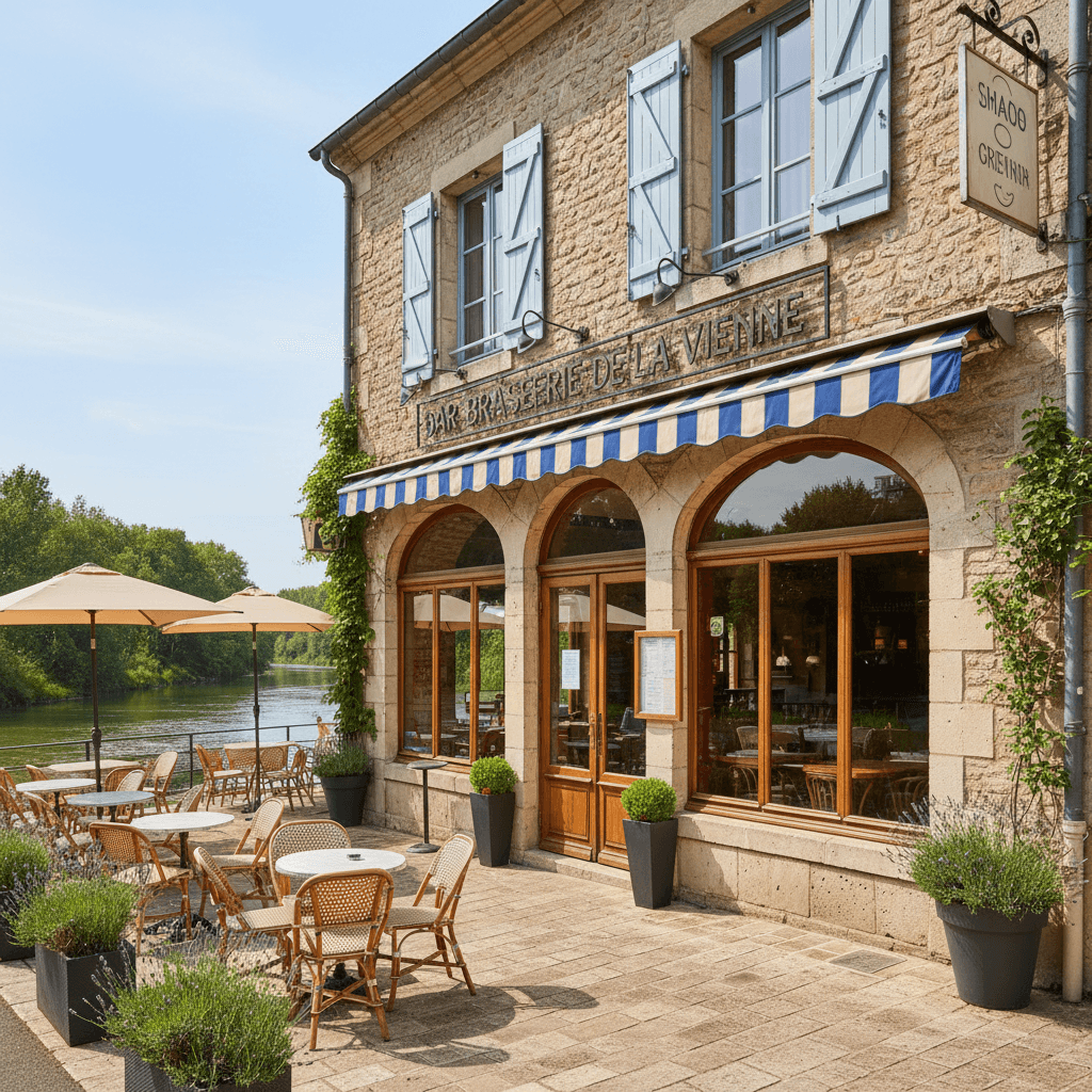 Bar-brasserie à Biard : terrasse - licence IV - Image 1