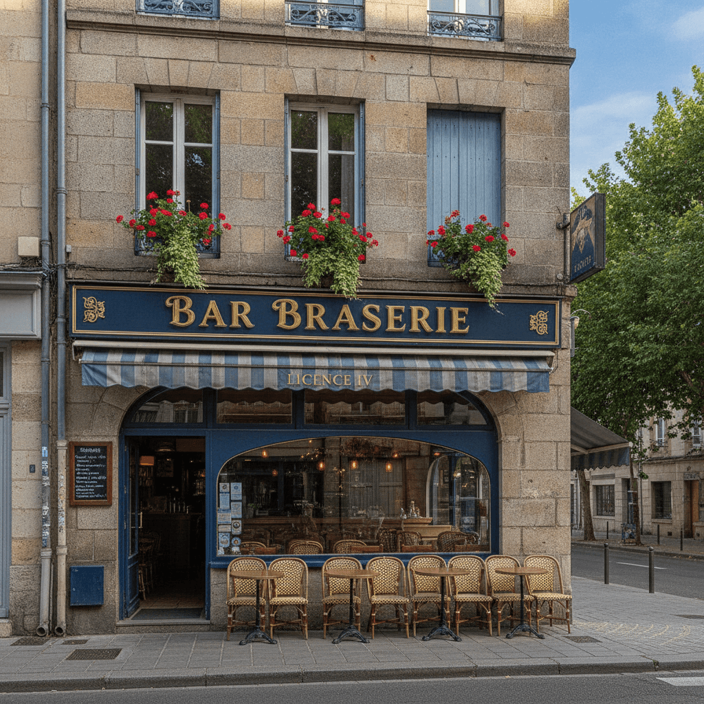 Bar-brasserie 150m² à Nantes : licence IV