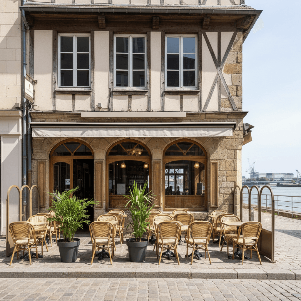 Bar-brasserie à Rouen : terrasse - licence IV