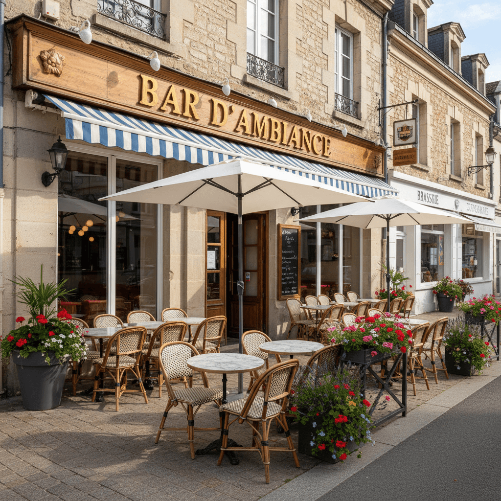 Bar-brasserie à La Roche-Sur-Yon : terrasse - licence IV - Image 1