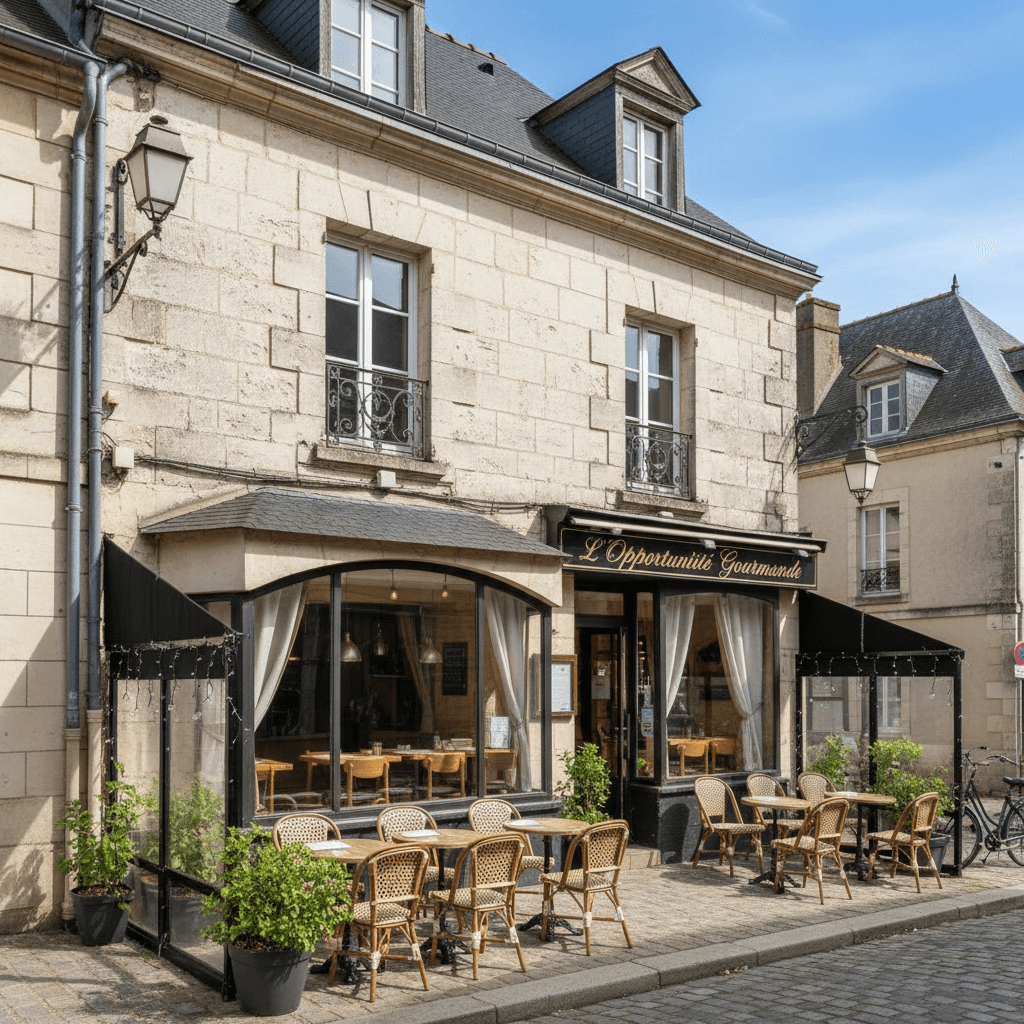 Restaurant à Parthenay : terrasse - licence IV - Image 1