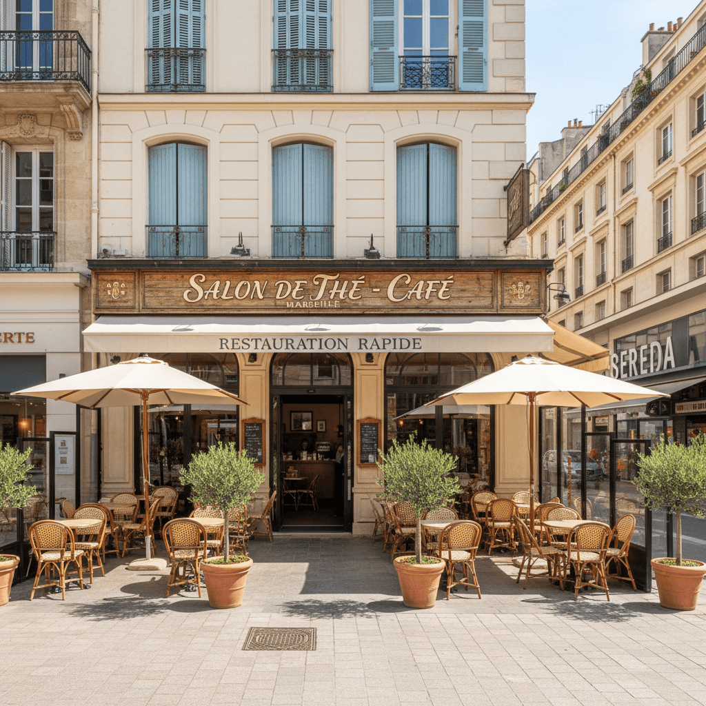 Snack 200m² à Marseille : terrasse - extraction