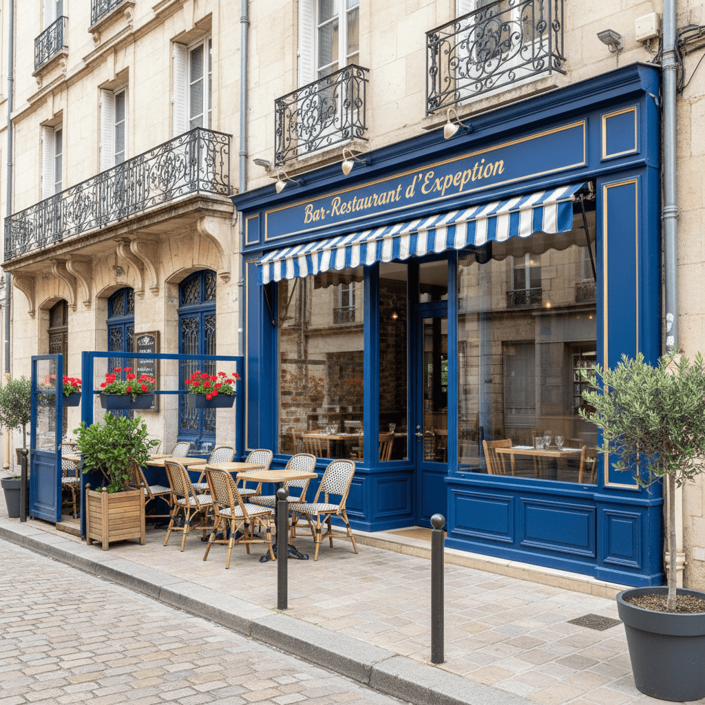 Restaurant à Villefranche-Sur-Saône : terrasse - licence IV - Image 1