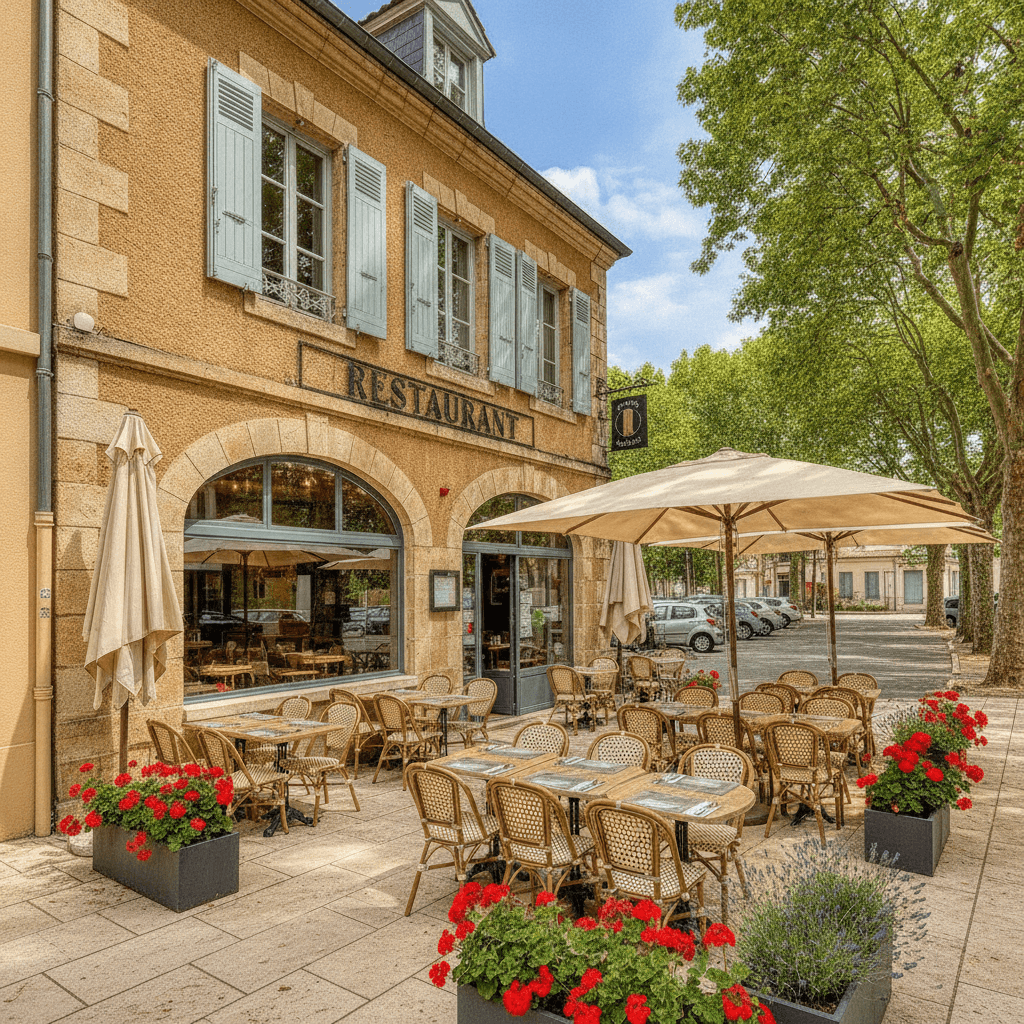 Restaurant 160m² à La Mulatière : terrasse - licence IV - Image 1