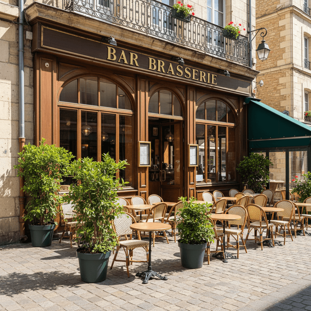 Bar-brasserie 110m² à Clermont-Ferrand : terrasse - licence IV