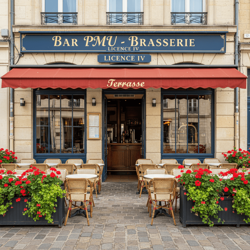 Bar-brasserie à Bourges : terrasse - licence IV
