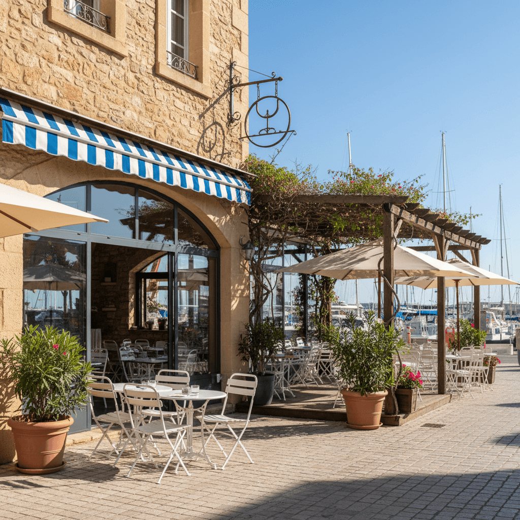 Restaurant à Le Grau-Du-Roi : terrasse - licence IV - Image 1