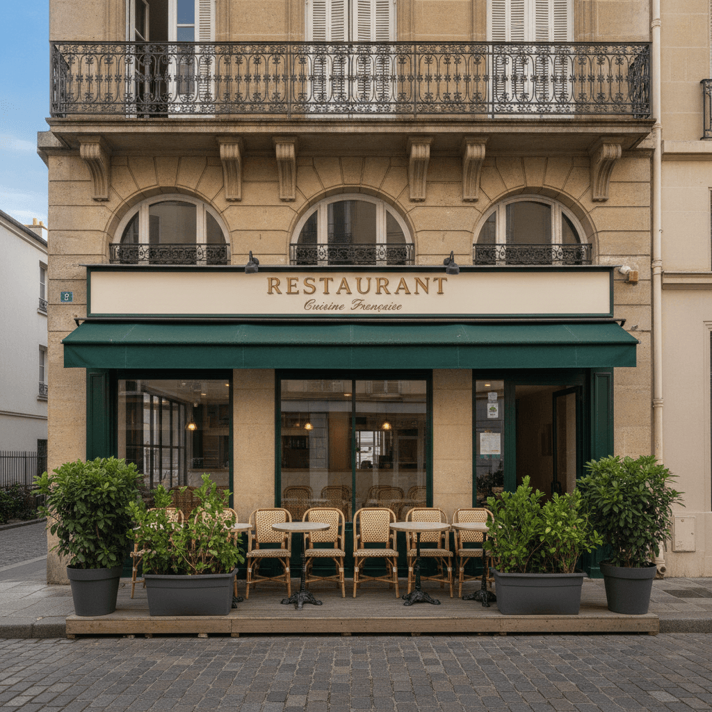 Restaurant 23m² à Saint-Denis : terrasse - extraction - Image 1