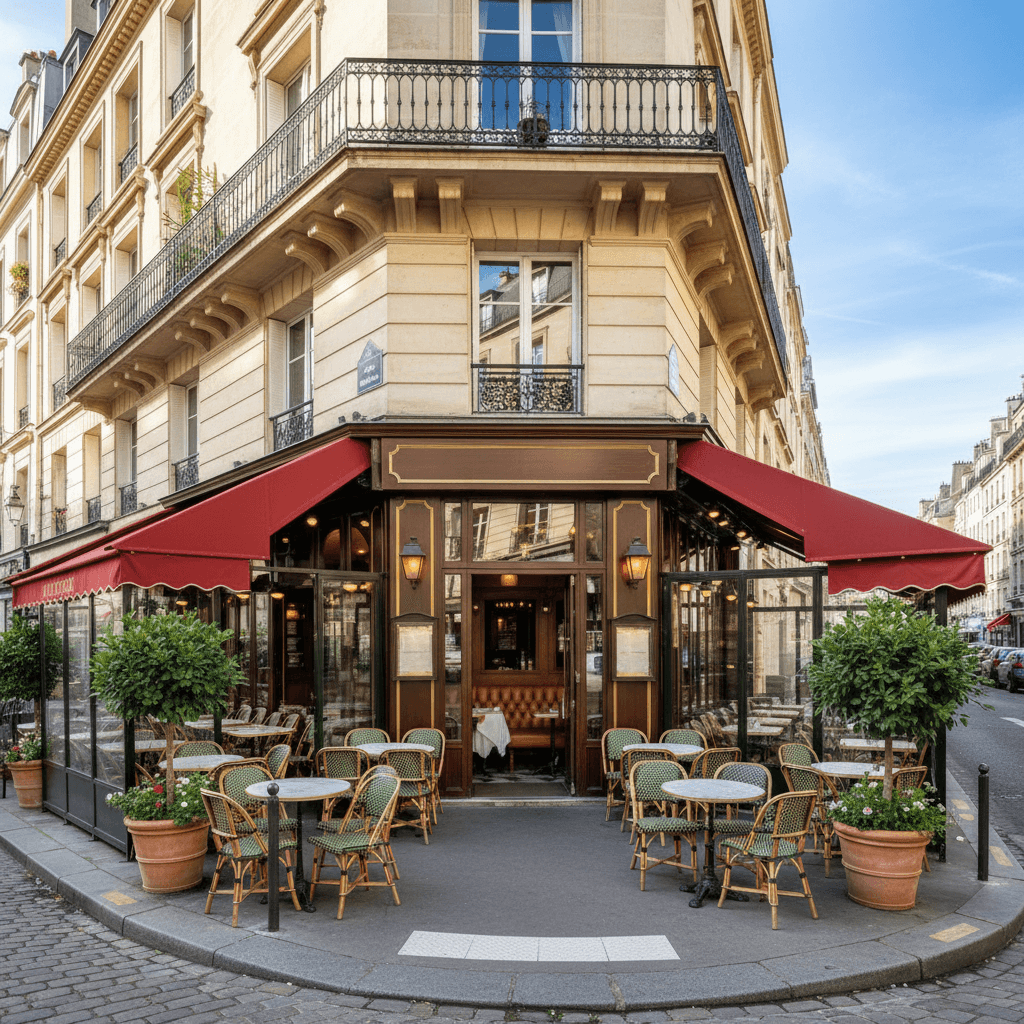 Restaurant 40 couverts à Paris : terrasse - licence IV