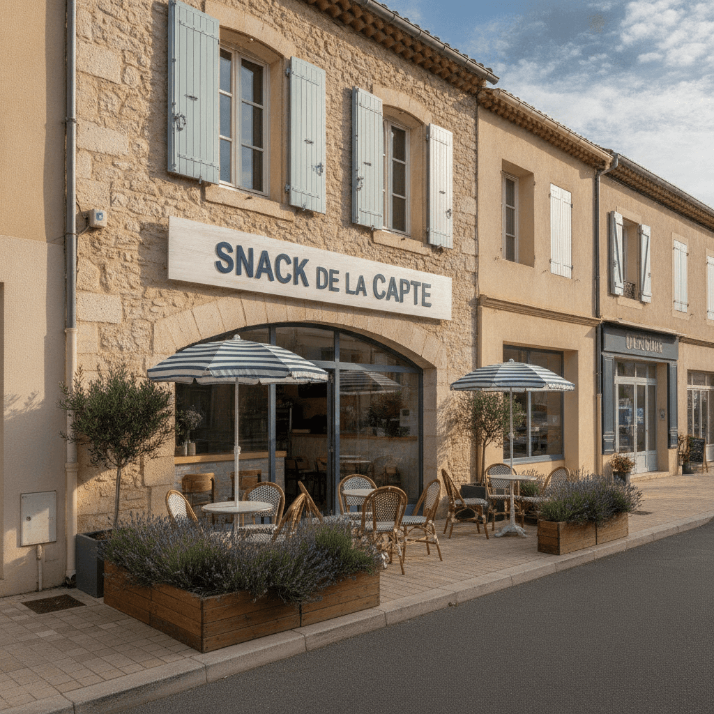 Snack 70m² à Hyères : terrasse - extraction - Image 1