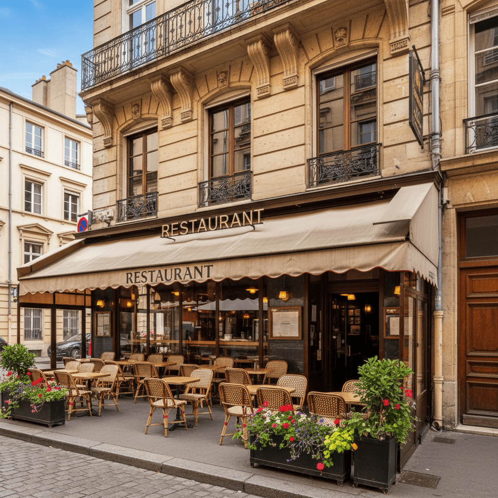 Restaurant 60 couverts à Lyon : terrasse - licence IV