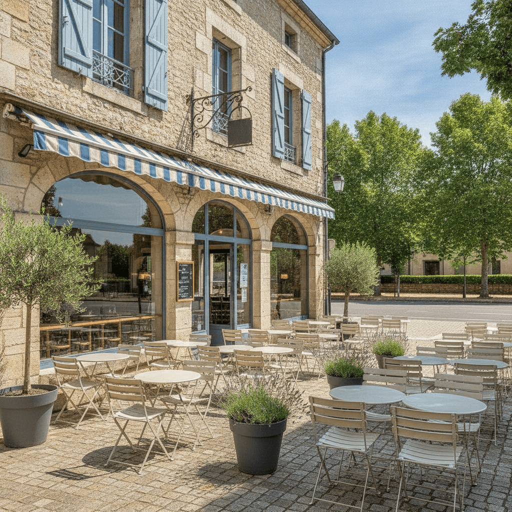 Bar-brasserie 160m² à Nérac : terrasse - licence IV - Image 1